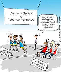 What’s the difference between customer service and customer experience