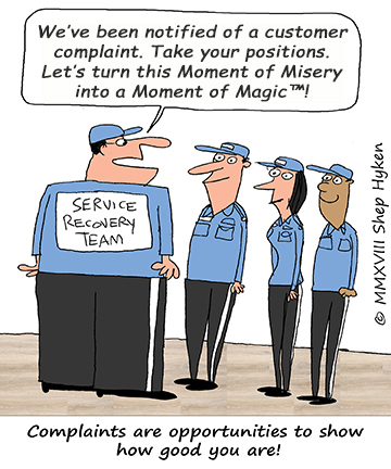 service recovery for customer complaints